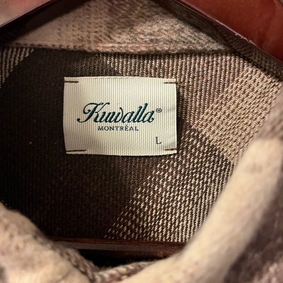 Brand New Mens Kuwalla Tee Plaid Overshirt Large NWT - Picture 3 of 7